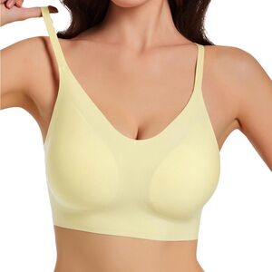 Seamless Yellow Bra